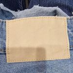 ZARA Womens High Waist Denim Short Size 6 Light Denim Distressed Photo 4