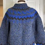 FRON enterprises Icelandic wool fair isle sweater Blue Photo 6
