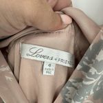 Lovers + Friends  Wrap Maxi Dress Womens 4 Beige Floral Plunge‎ Double V Neck Photo 8