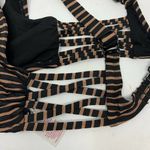 Xhilaration Brown Black Sparkly Bikini Top Small Photo 2