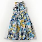 Adrianna Papell  Womens  Floral Printed Veiled‎ Fit & Flare Blue Dress Size 8 NWT Photo 5