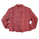Vintage 90s Allison Taylor Barbie Pink Cheetah Animal Print Silk Jacket Size L Photo 6