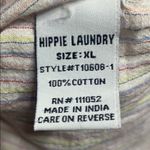 Hippie Laundry  wide bell flutter sleeve striped pastel top Photo 6