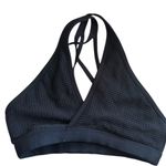 Lorna Jane Black Mesh Strappy Sports Bra Black size XS Gym Run Workout Photo 1