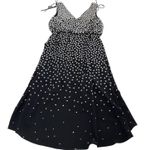 Adrianna Papell Adrianna‎ Papell Dress Womens 2 Polka Dot High Low Midi Cocktail Party Photo 1