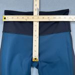 Lululemon Leggings 6 Womens Teal Blue & Black High Rise Athletic Yoga Gym Pocket Photo 2