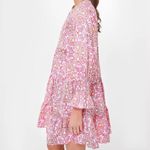 Tuckernuck Pink and Orange Block Print Kenzo Dress Large cotton NEW Photo 6