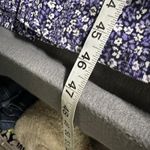 Lanz of Salzburg Women Blue Floral Button Front Midi Dress Prairie Cottagecore Purple Size XL Photo 13