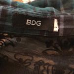 Urban Outfitters Cute Green Flannel with Lace Back Photo 6