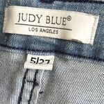 Judy Blue  5/27 full size tie-dye raw hem mid rise skinny jeans lightwash  casual Photo 8