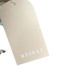 Meshki Nora Mesh Straight Leg Pant Sheer Alien Print Cream Green Size XL Photo 8