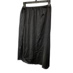 Vanity Fair  Women's M 28" Peti Skirt Slip Solid Black Anti Static Formal Layer Photo 2