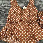 Soncy Plus Size  TANK TOP WITH PEPLUM AND TIE WAIST CARAMEL/OAT Size 18-20 Photo 0