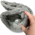 Crocs Womens Winter Snow Boots Faux Fur Lined Gray Banded Puffer Mid Calf Sz 10 Photo 4