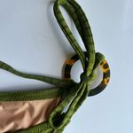 J.Crew Wide-Rib Curved Waist String Bikini Bottoms Rings Green S Small New Photo 3