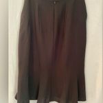 Ann Taylor NWT  Officecore Flare Bottom Midi Black Pencil Business Skirt Photo 2