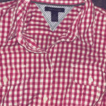 Tommy Hilfiger Y2K  Pink Gingham Button-Up Shirt🌺 Photo 2