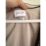 Saylor  black Alexandra Velvet & Lace V-Neck Dress size L Photo 12