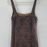 Good American  '90s Animal Print Tank Midi Dress Curvy Size 2XL 5 Brown Black NWT Photo 10
