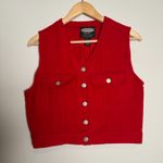 Pendleton Wool Red Crop Vest Photo 1