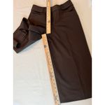 Nine West cropped wide leg capri pant size 2 chocolate brown pockets VTG Y2K Photo 6
