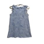 Ralph Lauren Lauren Paisley Sleeveless cotton white & blue women's Nightgown M Photo 7