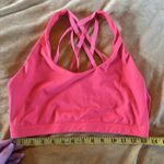 Fabletics  Bright Orange Coral Strappy Sports Bra Sz Small Photo 3