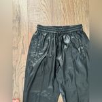 BLANK NYC  Women's Black Faux Leather Jogger Pants Drawstring Elastic Waist‎ Sz 26 Photo 3