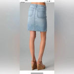 AG Adriano Goldschmied  womens Lula braided light wash denim pencil skirt Photo 1