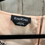 Bebe  Peach Embroidered Bib Drape High Low Top Cap Sleeve 2010s Women’s Size 0 Photo 2