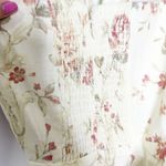 V Chapman Womens Nasturtium Mini Dress Strapless Floral Bow Cream Size 14 NEW Photo 5