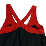 Glam  Red & Black Halter Sleeveless Sheath Dress Photo 4