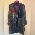 Soft Surroundings  Lisette Floral Velvet Burnout Chiffon Tunic Length Jacket M Photo 2