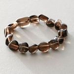 Free People Ariana Ost Crystal Stone Chunky Bracelet Smoky Quartz Bohemian Photo 3
