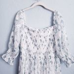 Baltic Born  Fabian Off White And Sage Floral Jacquard Midi Dress Photo 3