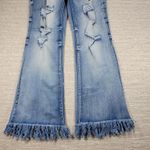 Elite Jeans Juniors 11/12 Flare Denim Distressed Fringe Hem Y2K Deadstock NWT Photo 5