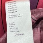 Free People  Mackenzie Shirt Womens S Red Pink Striped Sleeveless Wrap Button Top Photo 14