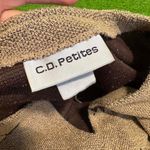 Vtg 90s CD Petites Sz M Cottagecore Chunky Long Sleeve Floral Embroidery Earthy Size M Photo 3