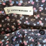 Lucky Brand  Gray Floral Relaxed Button Through Blouse Size XS Photo 7