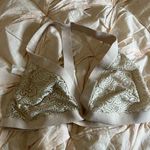 Colsie XL beige lace stretch triangle bralette Photo 0