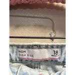 Mom High Rise Light Blue Jeans Ripped Knees Woman’s Size 18 Regular Photo 7