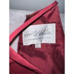 Women’s Wine Red Aline Pleated Chiffon Gown 6 Photo 8