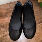 Quince Womens 8 Black Leather On the Go Ballet Flats Comfort Slip On Shoes Photo 5