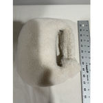 Woman’s Small Sherpa Handbag Purse White Photo 5