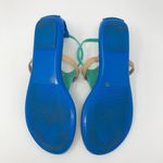 BCBGeneration  Jelly Sandals Blue/Mint & Tan Size 9 Photo 6