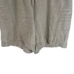 J. Jill Women's Size 12 100% Linen Tan Oat Cream Breathable Shorts‎ Photo 2