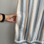 For Cynthia  Womens Shift Tank Striped Linen Button Down Summer Dress Size XS Photo 6