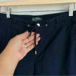 Ralph Lauren Lauren Active ‎ Crop Cargo Activewear Pant Women’s Size 6 Navy Blue Photo 7