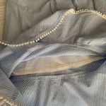 AQUA Blue Stripe Tie Ruffle Skirt Photo 7