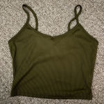 SheIn green ribbed crop top Photo 0